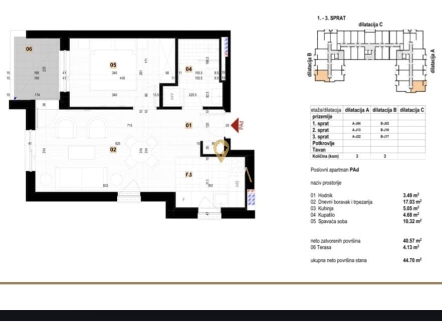 Jednosoban stan, 45 m², Kolašin, centar – fotografija 2