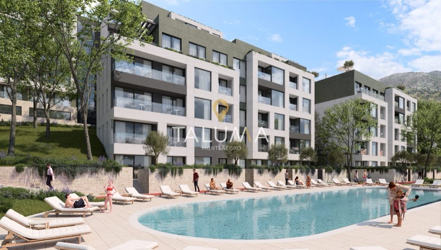 Garsonjera, 27 m², Mrčevac, Tivat