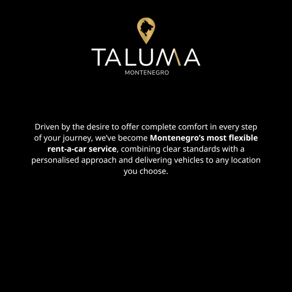 rent a car taluma montenegro